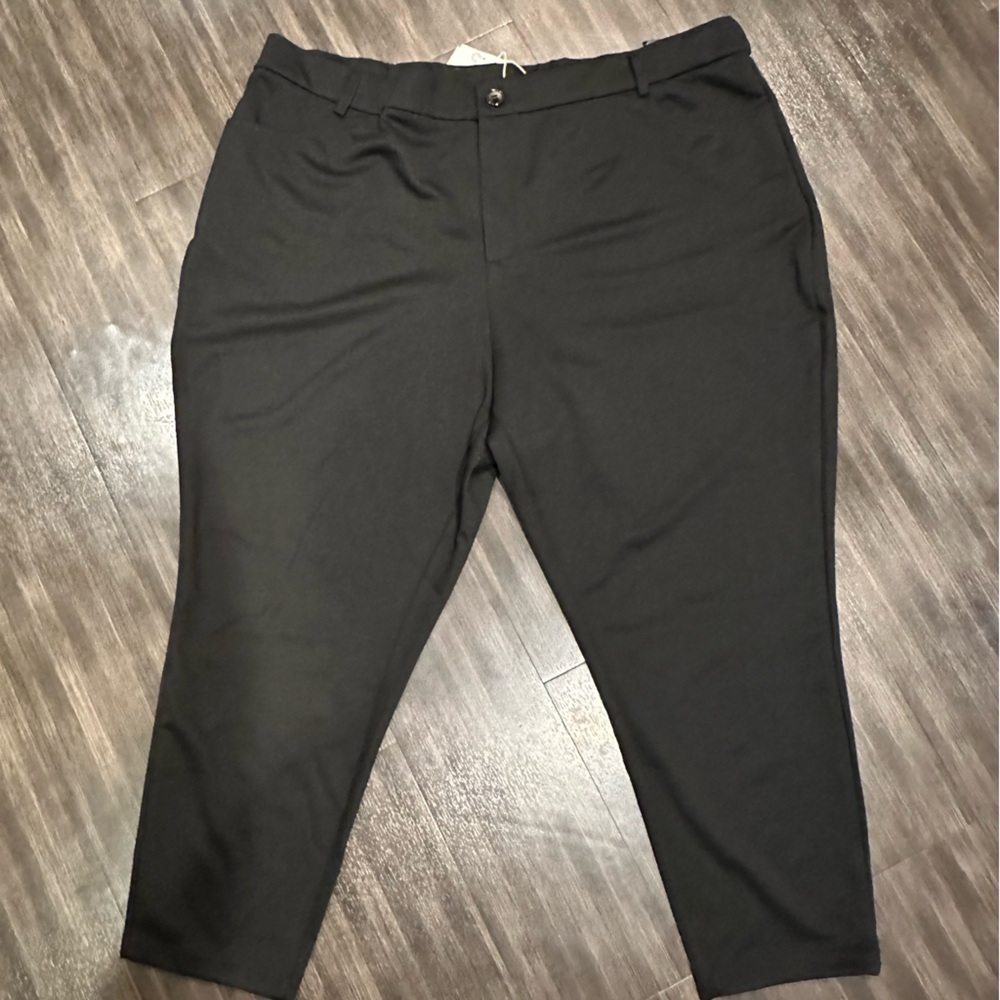 NWT- Black Button/Zip Closure, Casual Pants. Great for the Office or Night Out!
